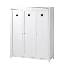 Vipack Armoires Enfant Armoire 3 Portes Blanc