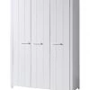 Vipack Armoires Enfant Armoire 3 Portes Blanc