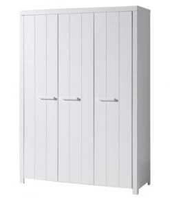 Vipack Armoires Enfant Armoire 3 Portes Blanc