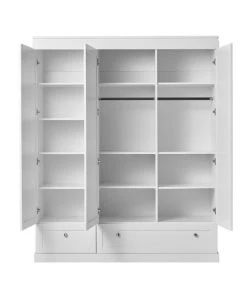 Pinio Armoires Enfant Armoire 3 Portes Blanc -Armoires enfant Soldes armoire 3 portes blanc 75