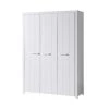 Vipack Armoires Enfant Armoire 3 Portes Blanc
