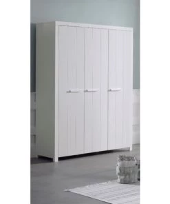 Vipack Armoires Enfant Armoire 3 Portes Blanc -Armoires enfant Soldes armoire 3 portes blanc 80