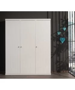 Vipack Armoires Enfant Armoire 3 Portes Blanc -Armoires enfant Soldes armoire 3 portes blanc 83