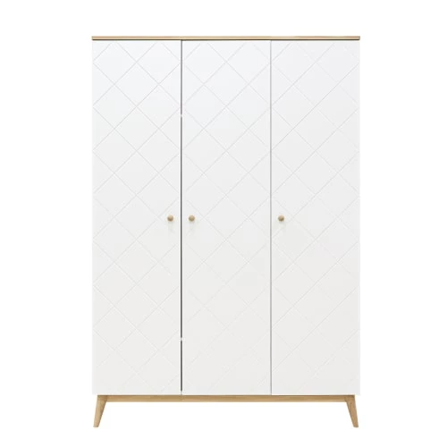 Bopita Armoires Enfant Armoire 3 Portes Blanc Chêne 4 Bopita Armoires Enfant Armoire 3 Portes Blanc Chêne – Image 2