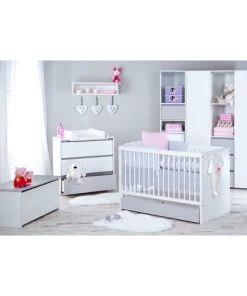Little Sky By Klups Armoires Enfant Armoire 3 Portes Blanc Et Gris -Armoires enfant Soldes armoire 3 portes blanc et gris 3