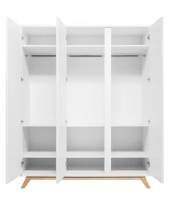 Bopita Armoires Enfant Armoire 3 Portes Blanc Naturel -Armoires enfant Soldes armoire 3 portes blanc naturel 2