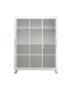 Bopita Armoires Enfant Armoire 3 Portes Blanc Naturel -Armoires enfant Soldes armoire 3 portes blanc naturel 6