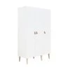 Bopita Armoires Enfant Armoire 3 Portes Blanc Naturel Naturel