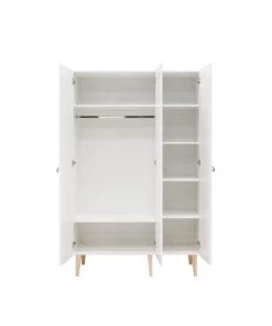 Bopita Armoires Enfant Armoire 3 Portes Blanc Naturel Naturel -Armoires enfant Soldes armoire 3 portes blanc naturel naturel 2