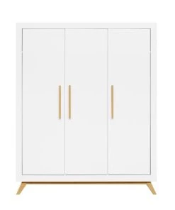 Bopita Armoires Enfant Armoire 3 Portes Blanc Naturel Naturel -Armoires enfant Soldes armoire 3 portes blanc naturel naturel 9