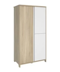 Galipette Armoires Enfant Armoire 3 Portes Chêne Blanc