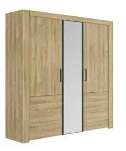 Gami Armoires Enfant Armoire 3 Portes Effet Bois Marron Clair 10 Gami Armoires Enfant Armoire 3 Portes Effet Bois Marron Clair -Armoires enfant Soldes armoire 3 portes effet bois marron clair 2