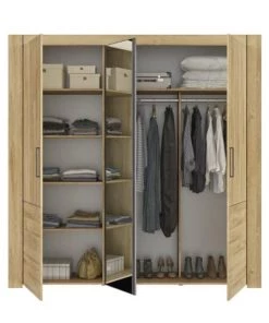 Gami Armoires Enfant Armoire 3 Portes Effet Bois Marron Clair 11 Gami Armoires Enfant Armoire 3 Portes Effet Bois Marron Clair -Armoires enfant Soldes armoire 3 portes effet bois marron clair 3