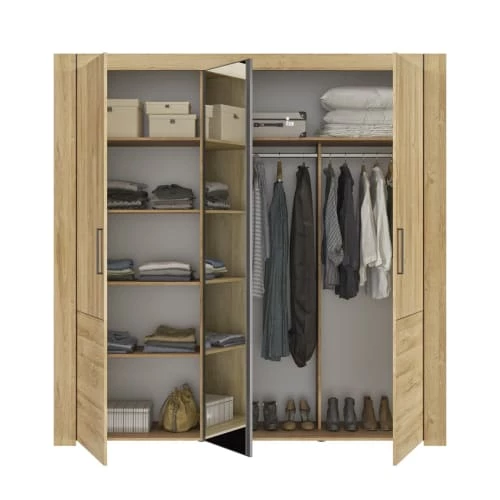 Gami Armoires Enfant Armoire 3 Portes Effet Bois Marron Clair 6 Gami Armoires Enfant Armoire 3 Portes Effet Bois Marron Clair – Image 4