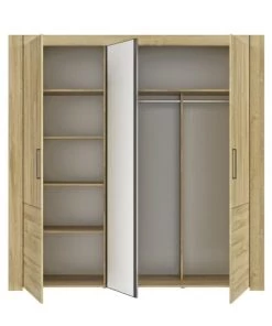 Gami Armoires Enfant Armoire 3 Portes Effet Bois Marron Clair 12 Gami Armoires Enfant Armoire 3 Portes Effet Bois Marron Clair -Armoires enfant Soldes armoire 3 portes effet bois marron clair 4