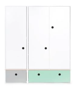 Wookids Armoires Enfant Armoire 3 Portes Façades Tiroirs Rouge 13 Wookids Armoires Enfant Armoire 3 Portes Façades Tiroirs Rouge -Armoires enfant Soldes armoire 3 portes facades tiroirs gris perle 13