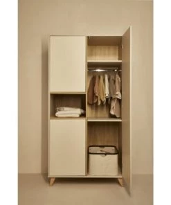 Quax Armoires Enfant Armoire 3 Portes Gris -Armoires enfant Soldes armoire 3 portes gris 2