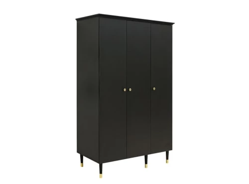 Bopita Armoires Enfant Armoire 3-portes Noir Mat En MDF Et Panneaux De Particules 5 Bopita Armoires Enfant Armoire 3-portes Noir Mat En MDF Et Panneaux De Particules – Image 3