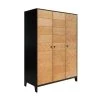 Bopita Armoires Enfant Armoire 3 Portes Noir Naturel Naturel 1 Bopita Armoires Enfant Armoire 3 Portes Noir Naturel Naturel -Armoires enfant Soldes armoire 3 portes noir naturel naturel