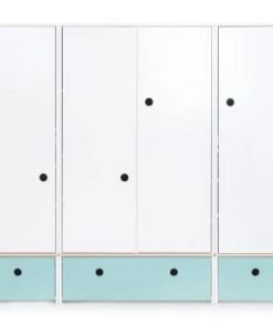 Wookids Armoires Enfant Armoire 4 Portes Vert Ocean 11 Wookids Armoires Enfant Armoire 4 Portes Vert Ocean -Armoires enfant Soldes armoire 4 portes bleu ciel 14