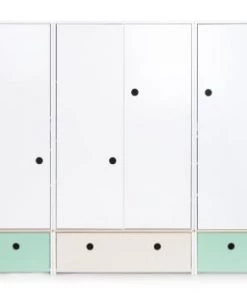 Wookids Armoires Enfant Armoire 4 Portes Vert Ocean 12 Wookids Armoires Enfant Armoire 4 Portes Vert Ocean -Armoires enfant Soldes armoire 4 portes vert menthe 14