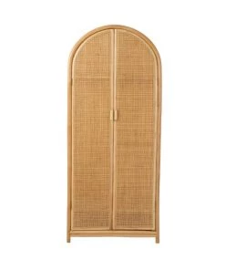 Calicosy Armoires Enfant Armoire Avec 2 Portes En Rotin Naturel