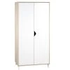 BabyPrice Armoires Enfant Armoire Bébé 2 Portes 175x86x56cm En Bois Beige