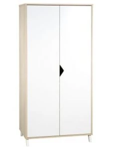 BabyPrice Armoires Enfant Armoire Bébé 2 Portes 175x86x56cm En Bois Beige -Armoires enfant Soldes armoire bebe 2 portes 175x86x56cm en bois beige 4