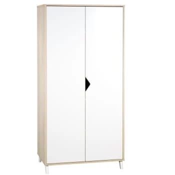 BabyPrice Armoires Enfant Armoire Bébé 2 Portes 175x86x56cm En Bois Gris Foncé 7 BabyPrice Armoires Enfant Armoire Bébé 2 Portes 175x86x56cm En Bois Gris Foncé – Image 5