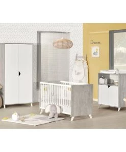 BabyPrice Armoires Enfant Armoire Bébé 2 Portes 175x86x56cm En Bois Gris Foncé 9 BabyPrice Armoires Enfant Armoire Bébé 2 Portes 175x86x56cm En Bois Gris Foncé -Armoires enfant Soldes armoire bebe 2 portes 175x86x56cm en bois gris fonce 3