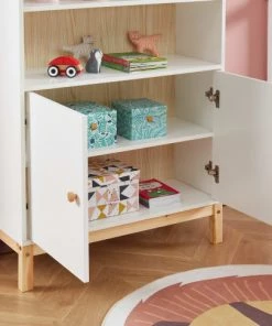 Baita Armoires Enfant Armoire Blanc 2 Portes 80cm -Armoires enfant Soldes armoire blanc 2 portes 80cm 4