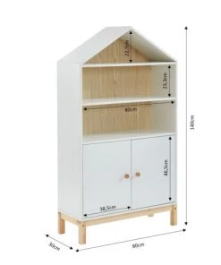 Baita Armoires Enfant Armoire Blanc 2 Portes 80cm -Armoires enfant Soldes armoire blanc 2 portes 80cm 5