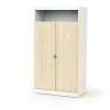 AT4 Armoires Enfant Armoire Blanc Et Bouleau -Armoires enfant Soldes armoire blanc et bouleau