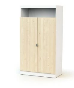 AT4 Armoires Enfant Armoire Blanc Et Bouleau