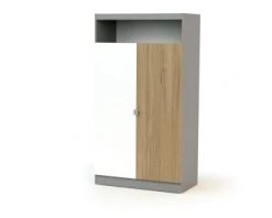 AT4 Armoires Enfant Armoire Blanc 11 AT4 Armoires Enfant Armoire Blanc -Armoires enfant Soldes armoire blanc gris et chene