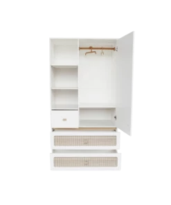 Théo Armoires Enfant Armoire Bois Et Rotin -Armoires enfant Soldes armoire bois et rotin 1