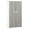 BabyPrice Armoires Enfant Armoire Chambre 2 Portes 168x85x57cm En Bois Gris Foncé -Armoires enfant Soldes armoire chambre 2 portes 168x85x57cm en bois gris fonce