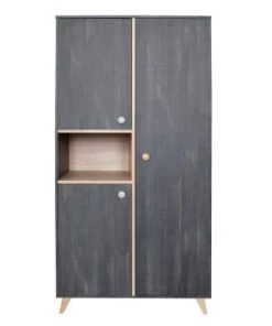 Home Maison Armoires Enfant Armoire Enfant Avec Pieds En Hêtre Senja Blanc -Armoires enfant Soldes armoire enfant avec pieds en hetre senja anthracite