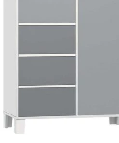 Home Maison Armoires Enfant Armoire Enfant Bora En Bois Gris 97x52x180 -Armoires enfant Soldes armoire enfant bora en bois gris 97x52x180 1