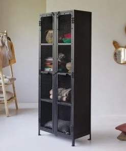 Tikamoon Armoires Enfant Armoire Grillagée Enfant En Métal -Armoires enfant Soldes armoire grillagee enfant en metal 3