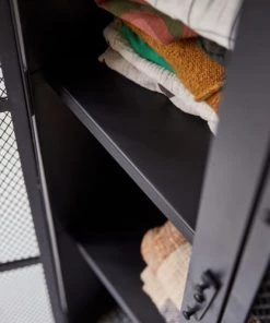 Tikamoon Armoires Enfant Armoire Grillagée Enfant En Métal -Armoires enfant Soldes armoire grillagee enfant en metal 4