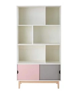 Maisons Du Monde Rangements Ados Bibliothèque 2 Portes Tricolore