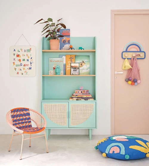 Maisons Du Monde Bibliothèques Et étagères Enfant Bibliothèque 2 Portes Verte Et Beige 6 Maisons Du Monde Bibliothèques Et étagères Enfant Bibliothèque 2 Portes Verte Et Beige – Image 4