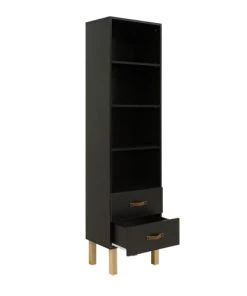 Bopita Bibliothèques Et étagères Enfant Bibliothèque 2 Tiroirs Noir Mat Naturel 10 Bopita Bibliothèques Et étagères Enfant Bibliothèque 2 Tiroirs Noir Mat Naturel -Armoires enfant Soldes bibliotheque 2 tiroirs noir mat naturel 2