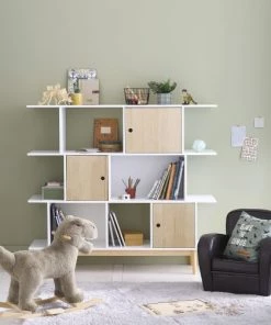 Maisons Du Monde Bibliothèques Et étagères Enfant Bibliothèque 3 Portes Blanche -Armoires enfant Soldes bibliotheque 3 portes blanche 1000 4 36 159362 7