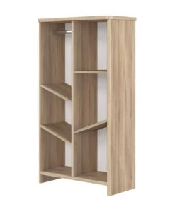 Bibliothèques Et étagères Enfant Bibliothèque 6 Cases Sacha En Bois Imitation Chêne Clair Galipette