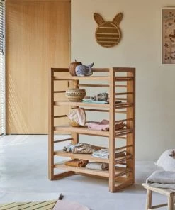 Tikamoon Bibliothèques Et étagères Enfant Bibliothèque Basse Enfant En Teck Massif -Armoires enfant Soldes bibliotheque basse enfant en teck massif 3