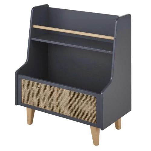 Maisons Du Monde Bibliothèques Et étagères Enfant Bibliothèque Bébé Gris Anthracite Et Cannage En Rotin 5 Maisons Du Monde Bibliothèques Et étagères Enfant Bibliothèque Bébé Gris Anthracite Et Cannage En Rotin – Image 3