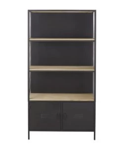 Maisons Du Monde Bibliothèques Et étagères Enfant Bibliothèque Bicolore 2 Portes En Métal