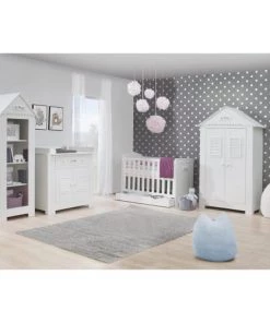 Pinio Bibliothèques Et étagères Enfant Bibliothèque Blanc -Armoires enfant Soldes bibliotheque blanc 15